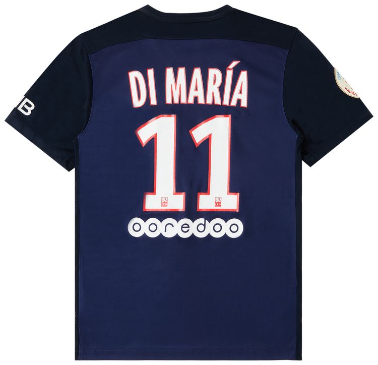 Pre Owned Paris Saint Germain Di Maria 11 Home Stadium Jersey NavyBlueRed