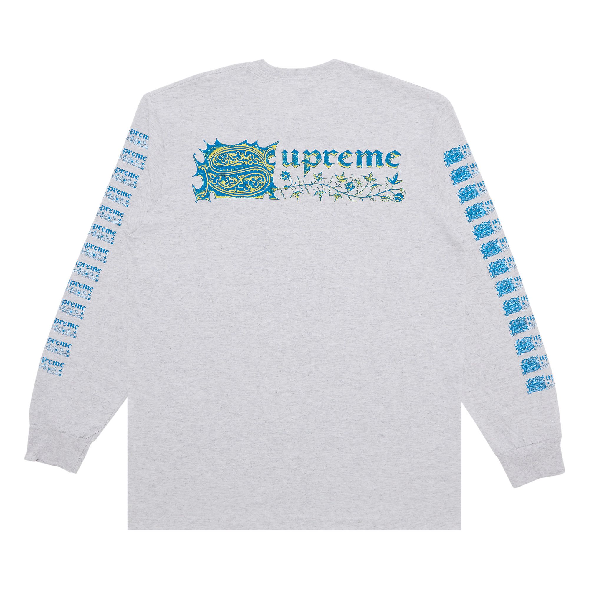 トップス Supreme Saint Sebastian L/S Tee Ash Grey Buy Supreme Saint Sebastian Long-Sleeve Tee 'Ash Grey
