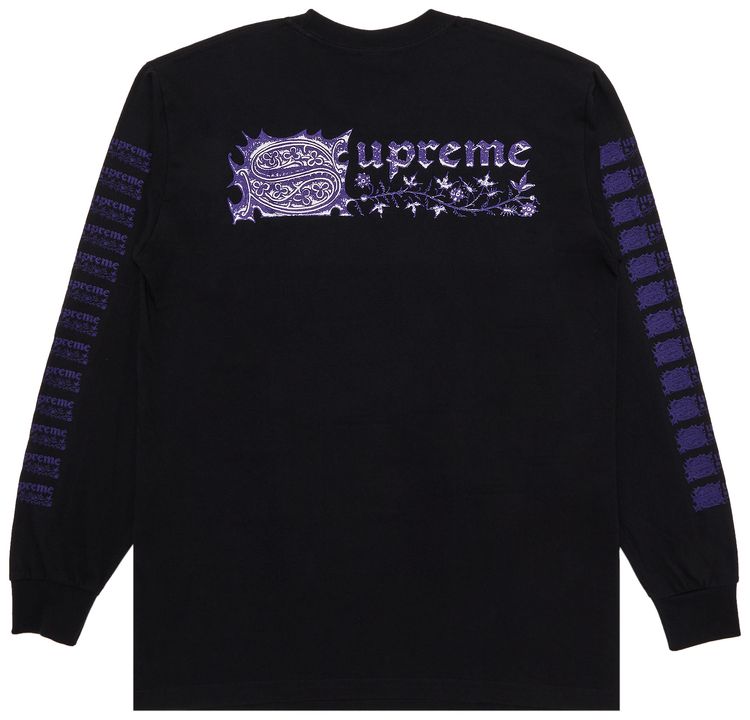 Supreme Saint Sebastian Long Sleeve Tee Black