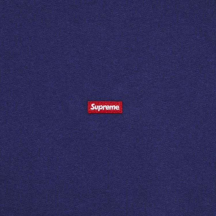 Supreme Small Box Hooded Sweatshirt Washed Navy