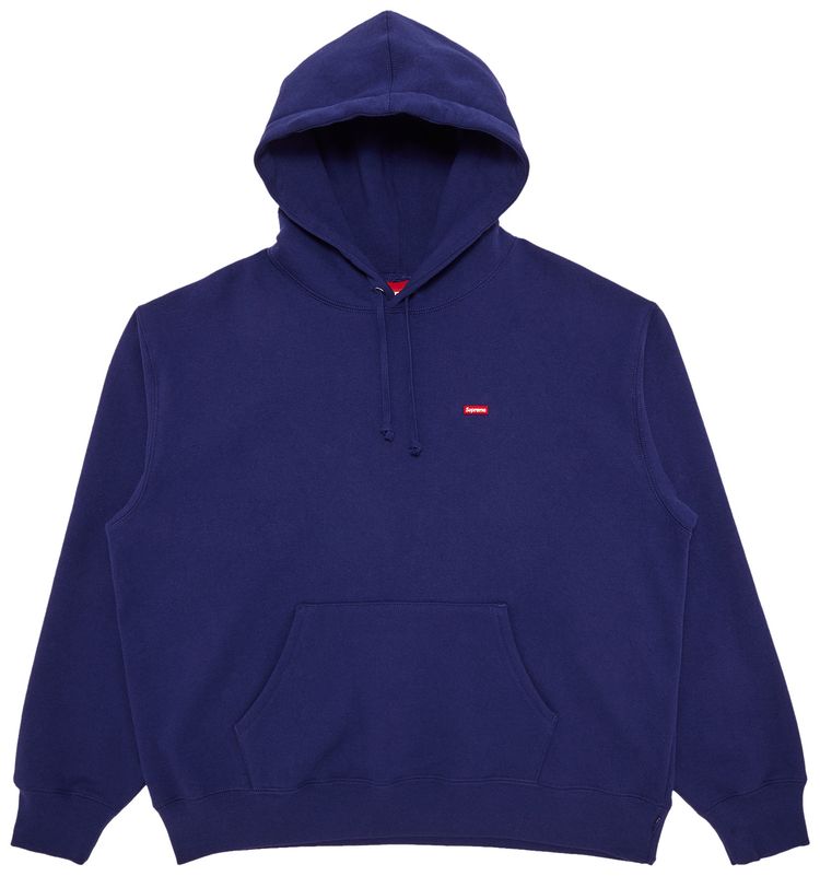 Supreme Small Box Hooded Sweatshirt Washed Navy