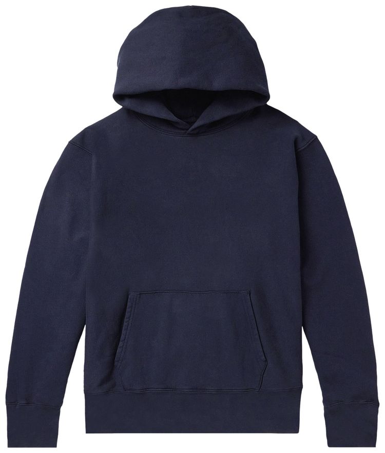 Les Tien Cropped Hoodie Navy