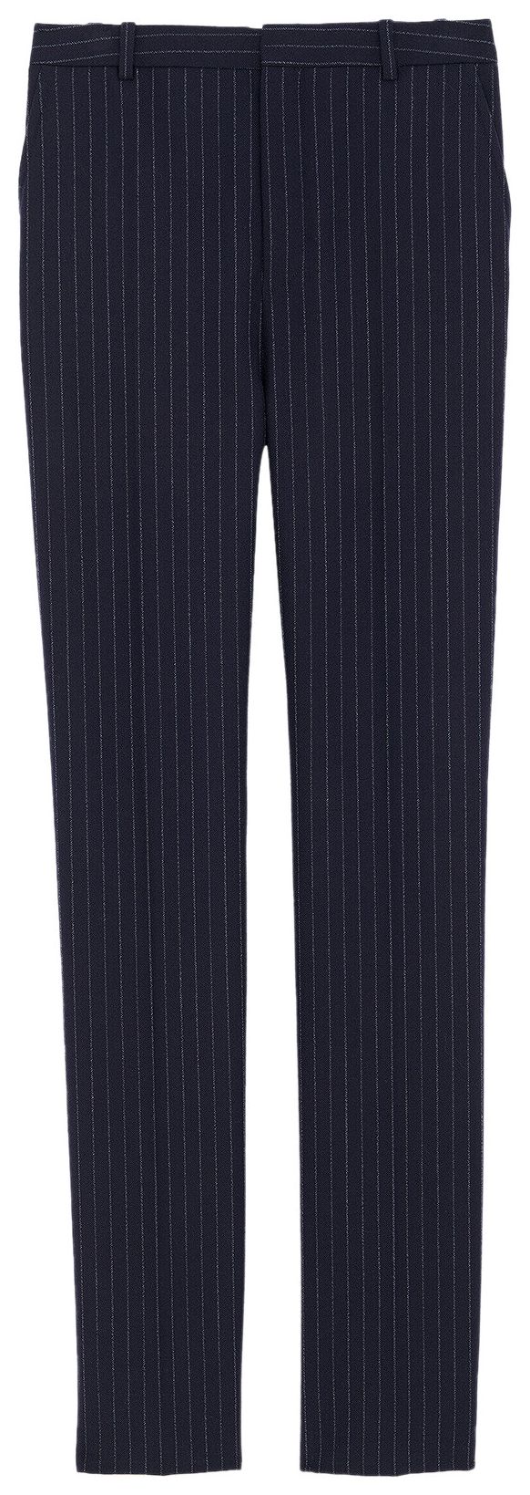 Saint Laurent High Waist Pants NavyWhite