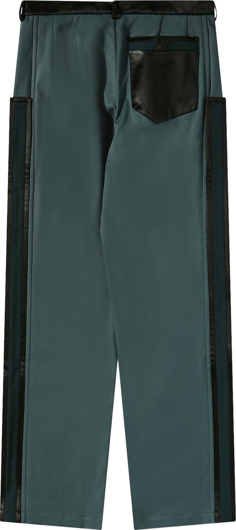 Kiko Kostadinov Ugo Side Trouser Stone GreenDeep GreenBlack