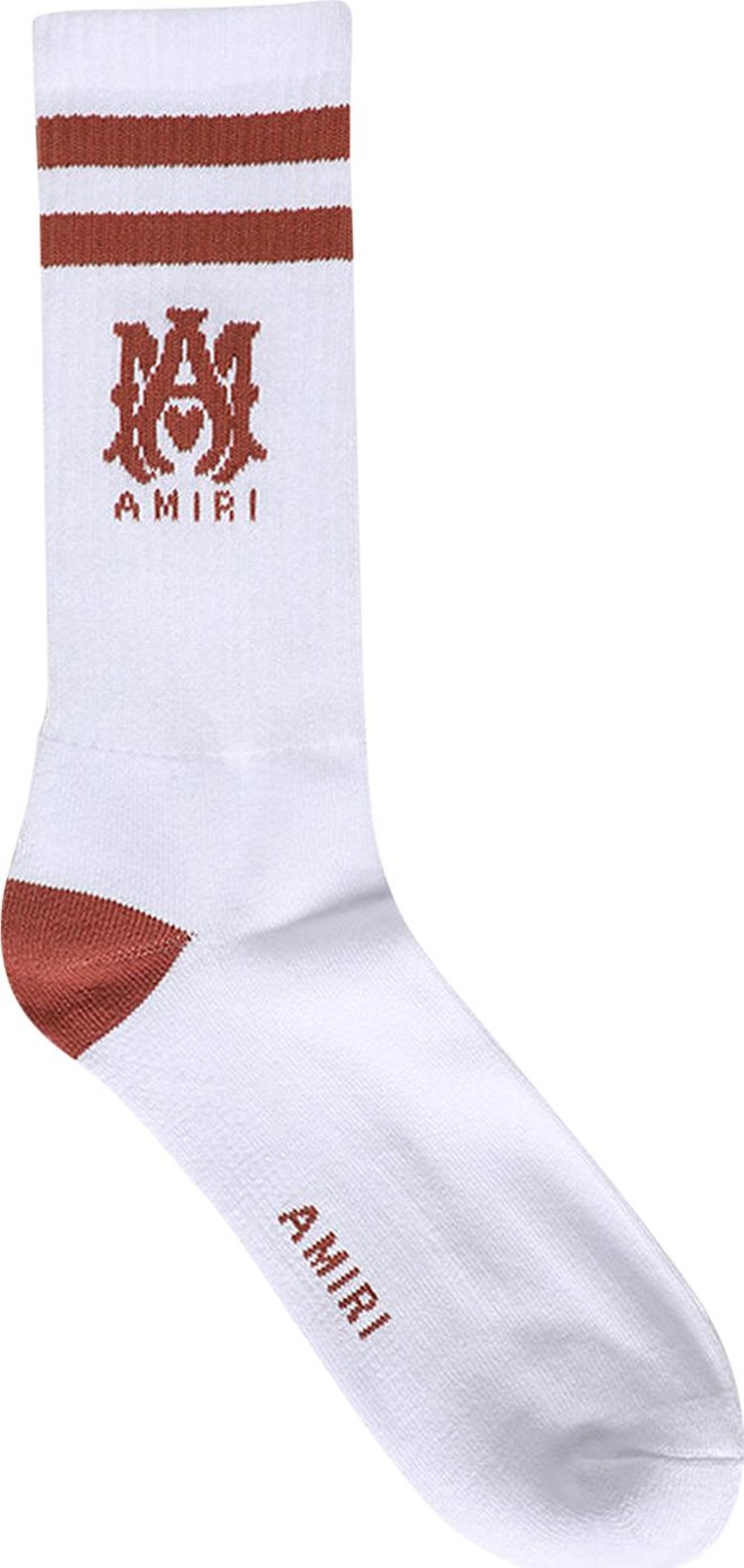 Amiri MA Stripe Sock 'White/Cork'