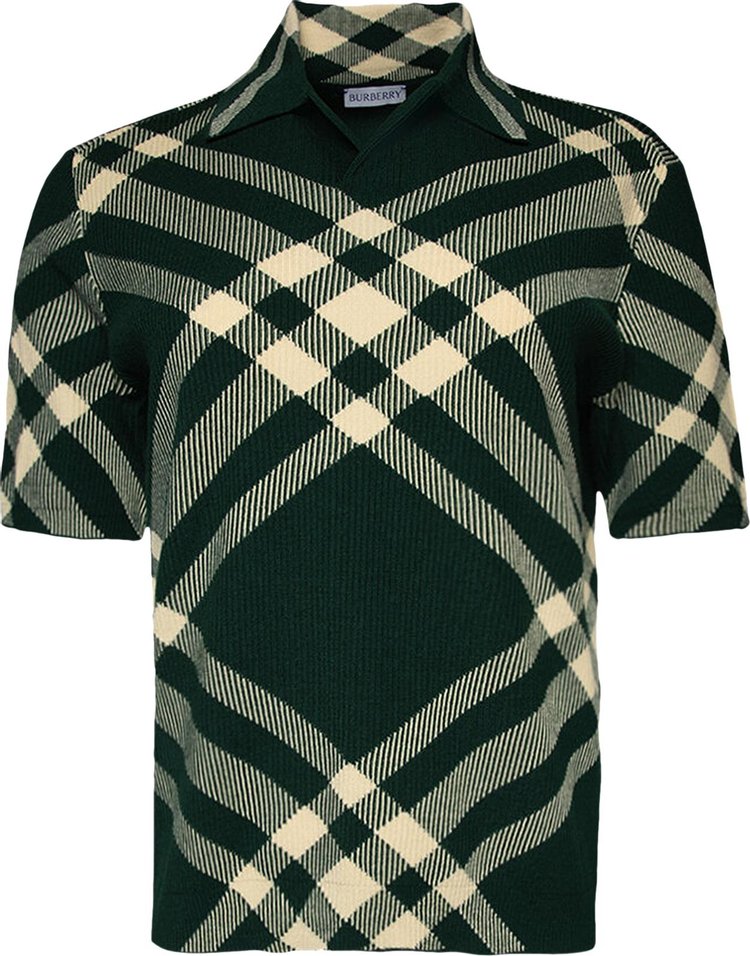 Burberry Vintage Check Ribbed Knit 'Green Check'