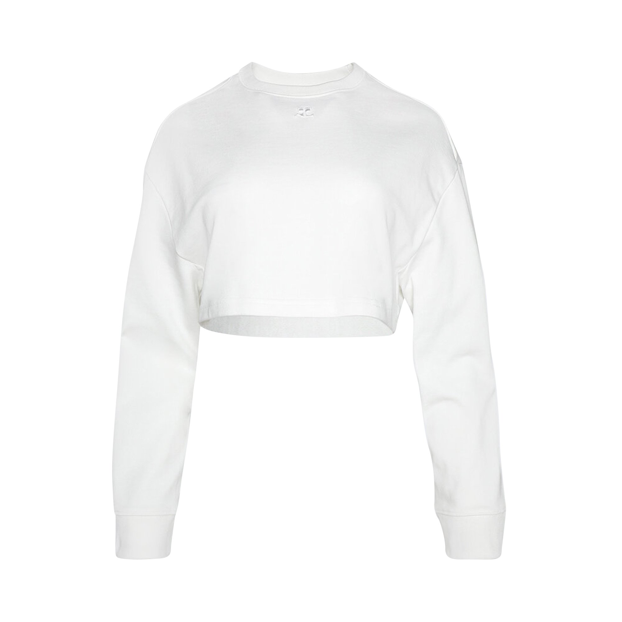 Courrèges White Cropped T-Shirt