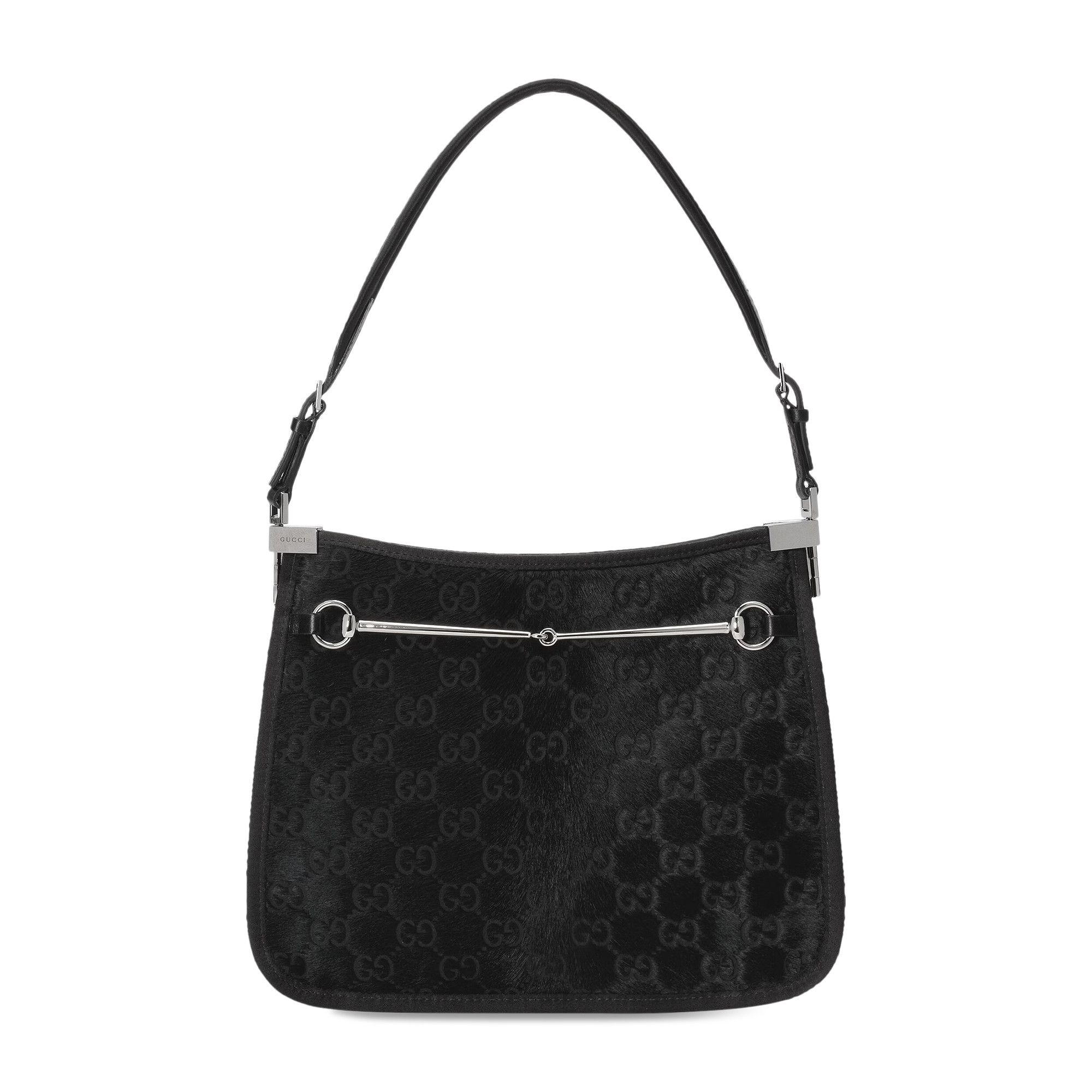 【セール 】グッチ☆HORSEBIT ロゴ レザーショルダー☆764191 Buy Gucci Horsebit Slim Shoulder Bag 'Black' - 764191 AACUI