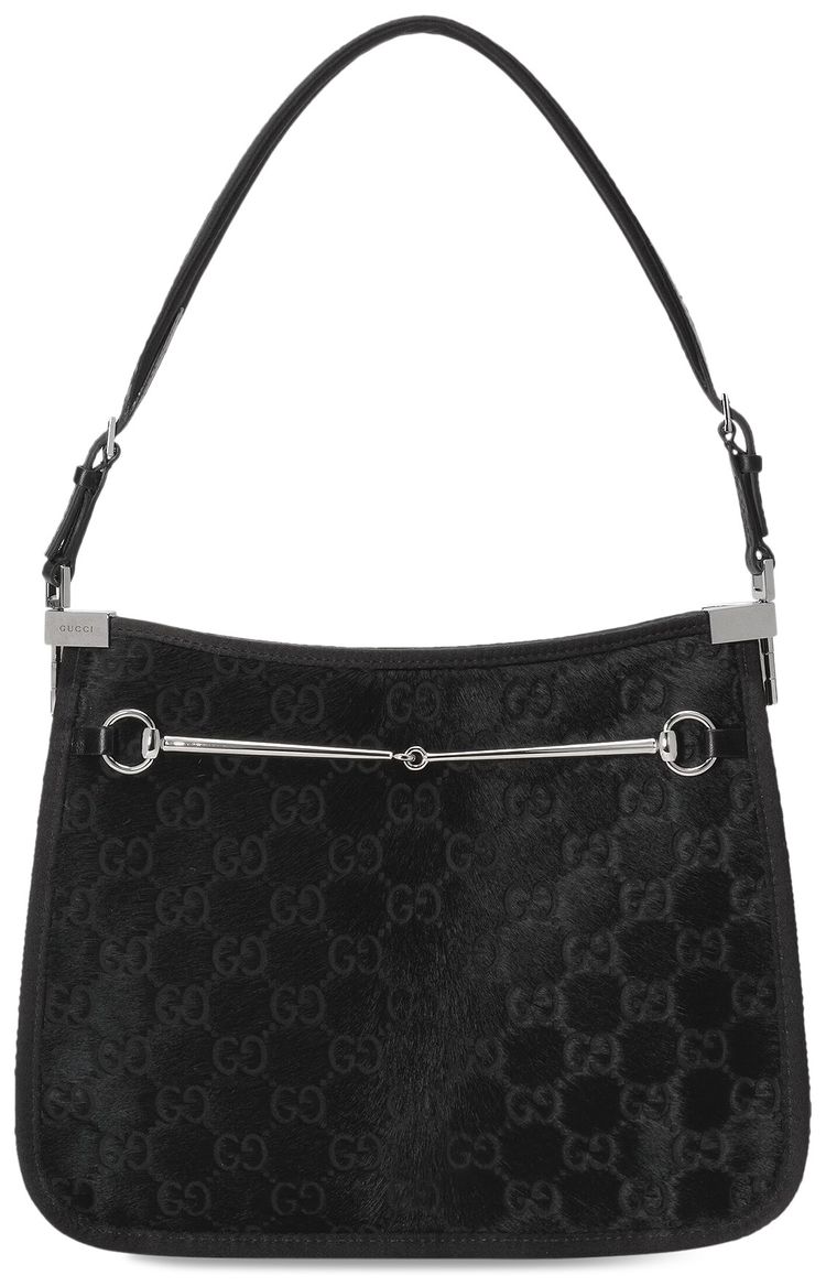 Gucci Horsebit Slim Shoulder Bag Black