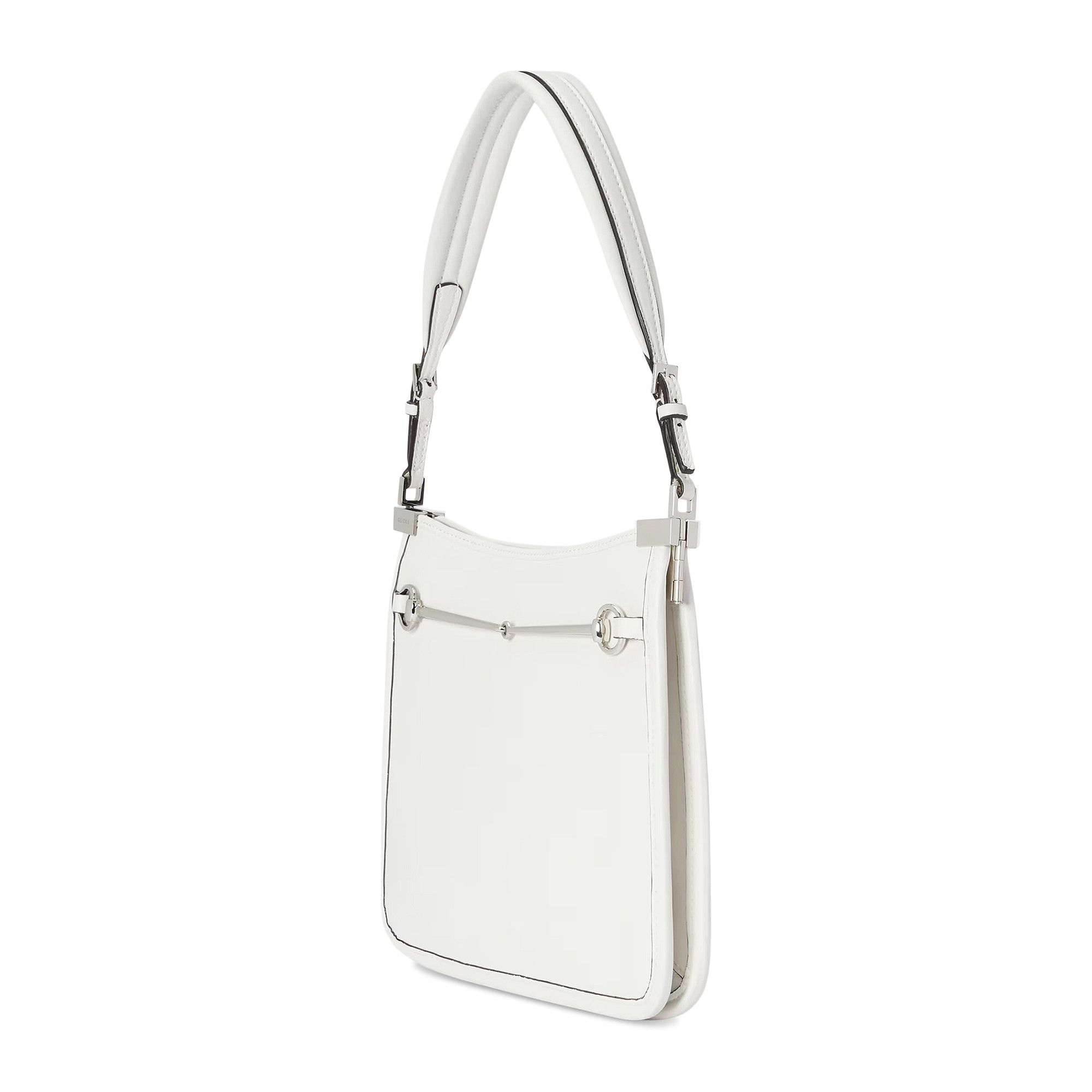 【GUCCI 】Horsebit Nappa Slim Shoulder Bag GREAT WHITE Buy Gucci Horsebit Slim Shoulder Bag 'Great White' - 764191