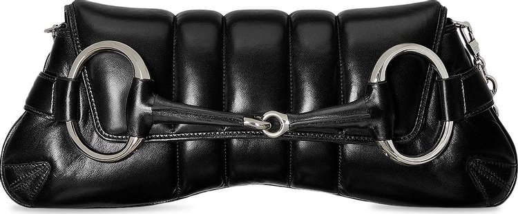 Gucci Horsebit Chain Medium Shoulder Bag 'Black'