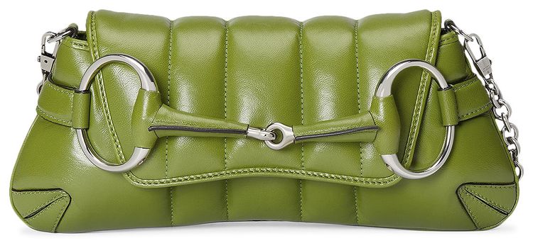 Gucci Horsebit Chain Small Shoulder Bag Lemon Leaf
