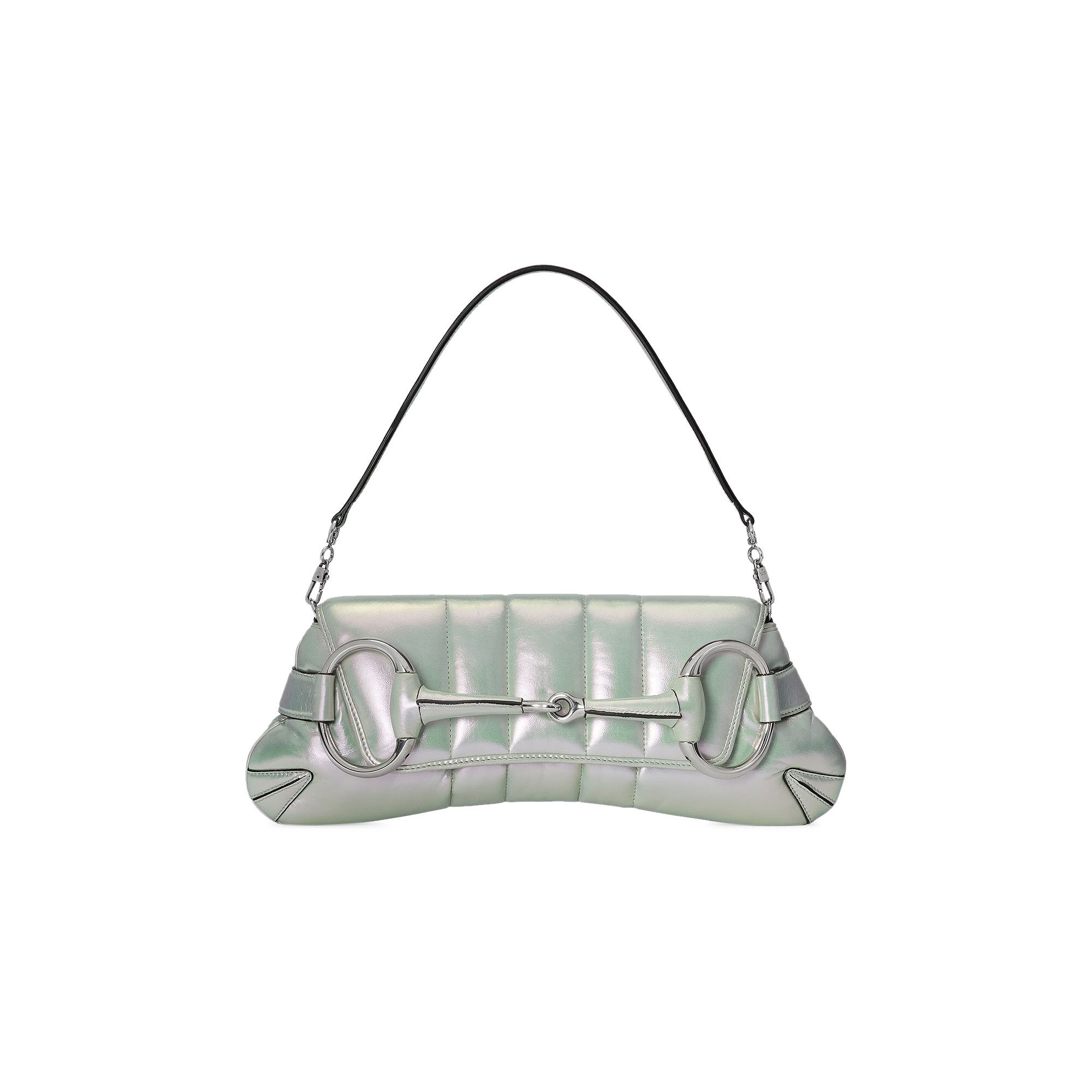 Buy Gucci Horsebit Chain Medium Shoulder Bag 'Green