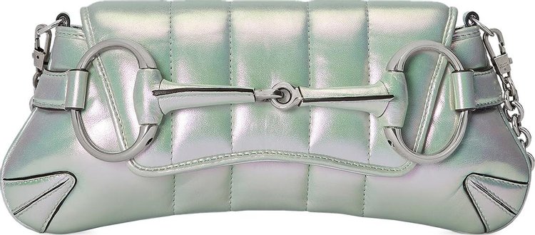 Gucci Horsebit Chain Small Shoulder Bag 'Green Iridescent'