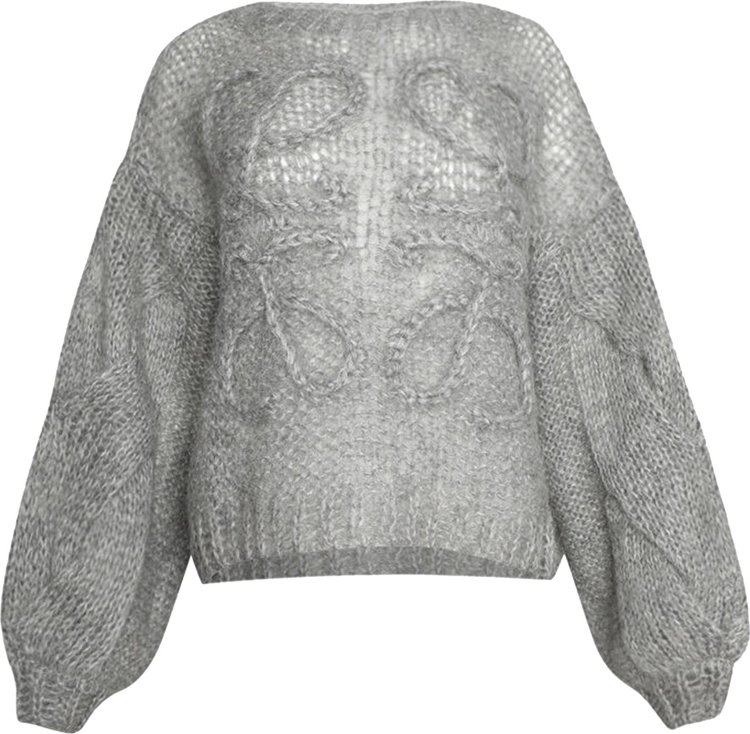 Loewe Anagram Sweater 'Grey Melange'