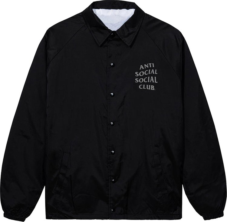 Anti Social Social Club Mind Games Reflective Jacket 'Black/Black'