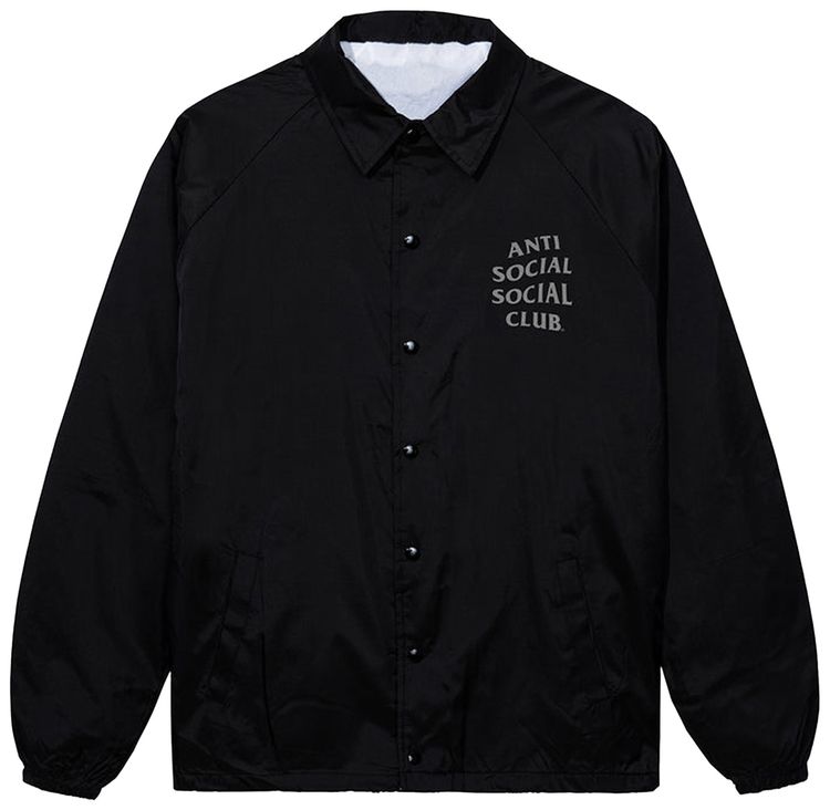 Anti Social Social Club Mind Games Reflective Jacket BlackBlack
