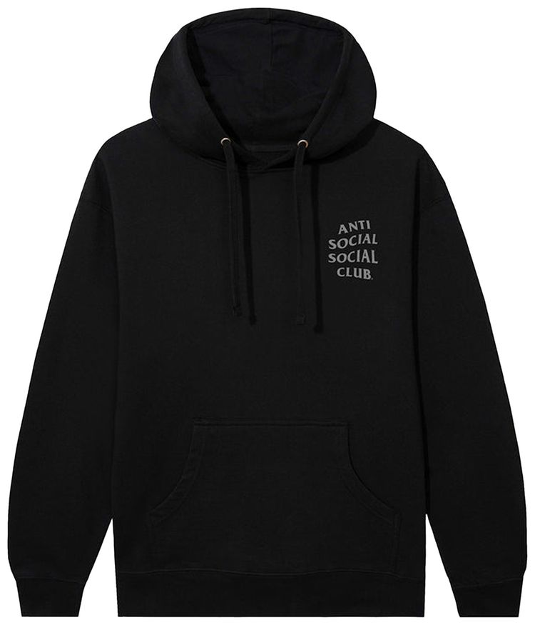 Anti Social Social Club Mind Games Reflective Hoodie Black