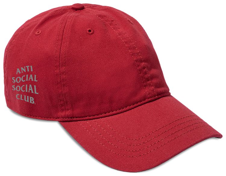 Anti Social Social Club Mind Games Cap Red
