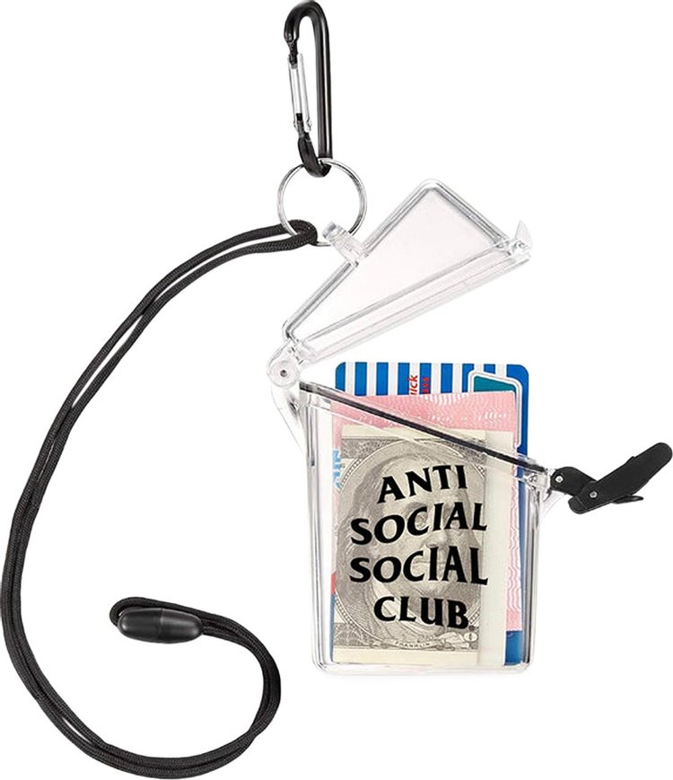 Anti Social Social Club Capitalize Card Holder 'Clear'