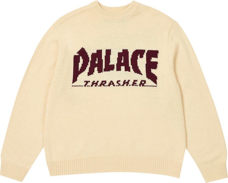 Palace x Thrasher Knit 'Off White'