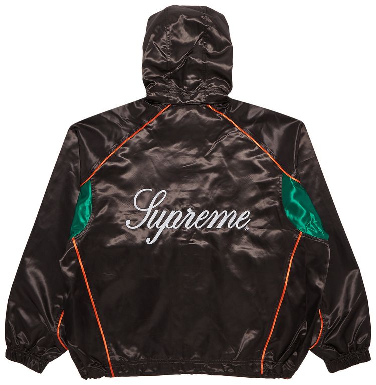 Buy Supreme Satin Hooded Track Jacket 