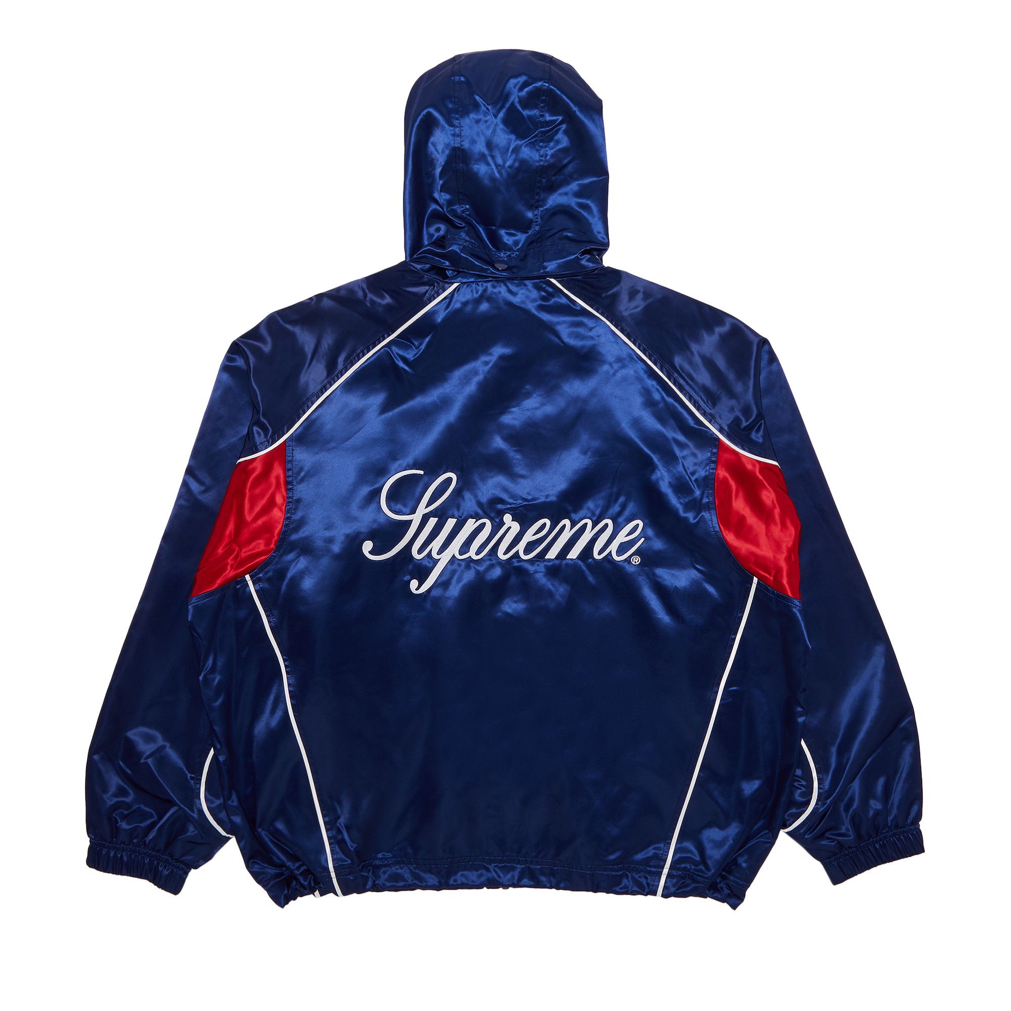 Buy Supreme Satin Hooded Track Jacket Navy SS24J24 NAVY GOAT CA