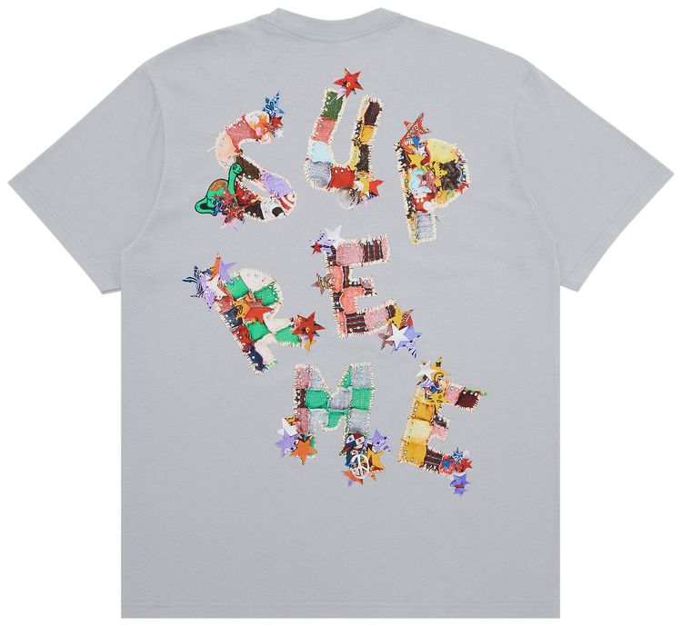 Supreme Patchwork Tee Cement