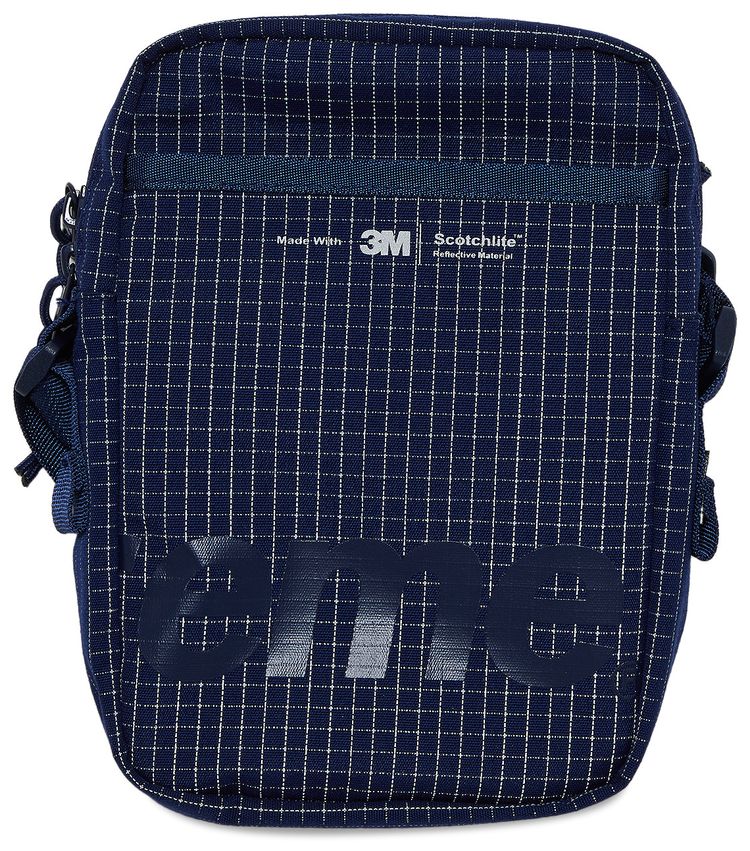 supreme nike shoulder bag silver