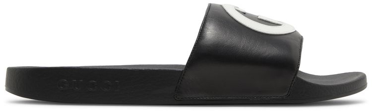 Gucci Slide Interlocking G   Black