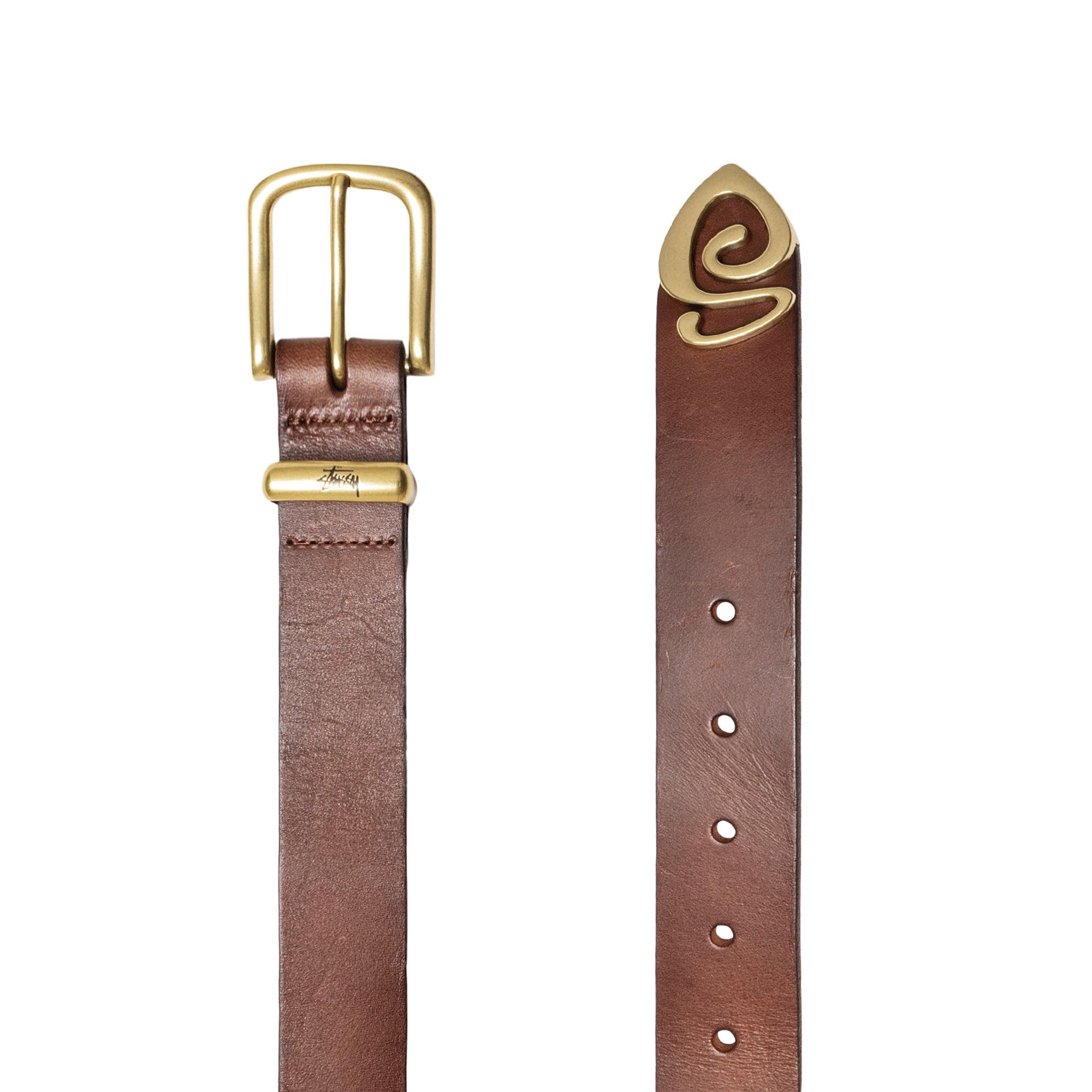 新品 Stussy SS-LINK BUCKLE BELT ブラウン L/XL - メルカリ