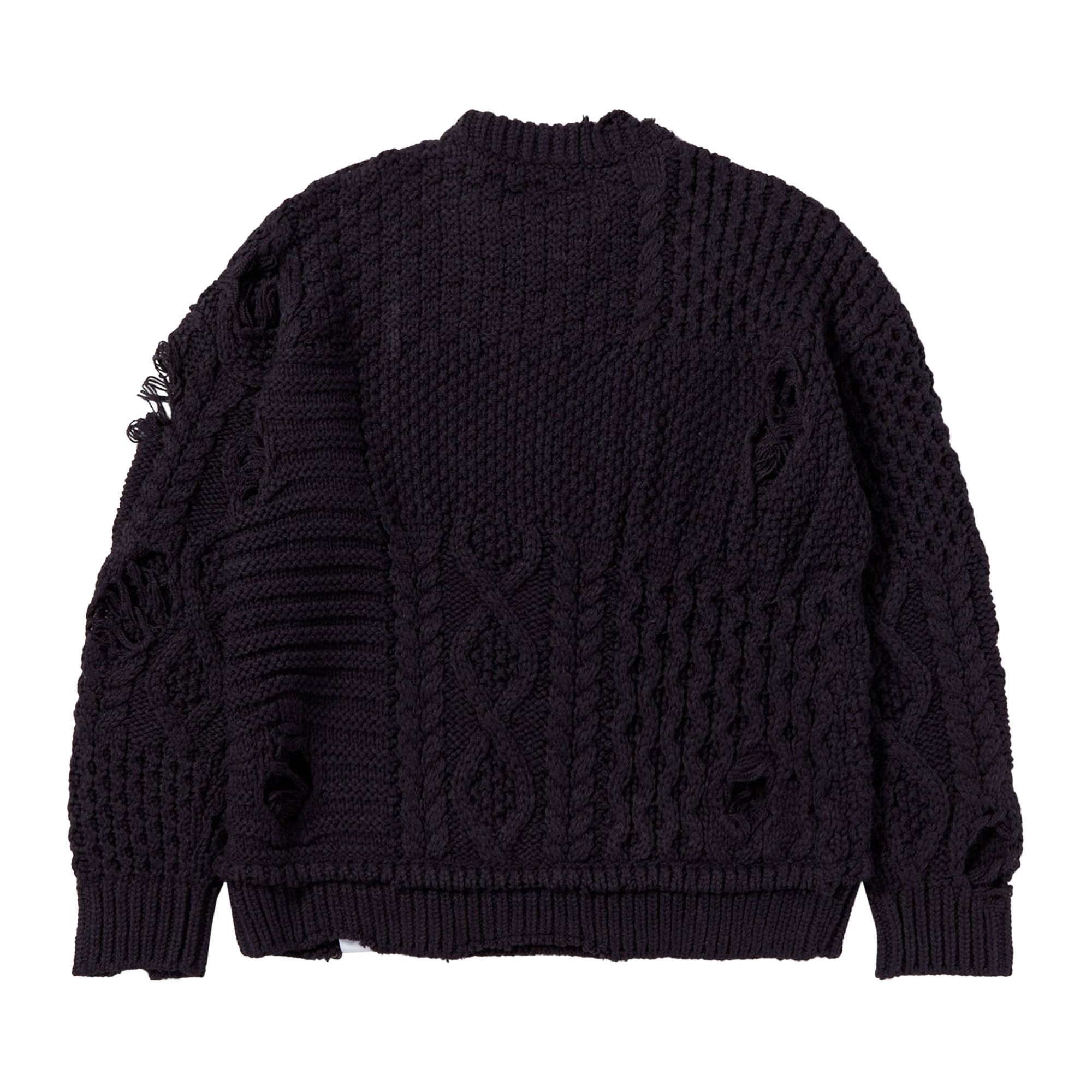 Buy Neighborhood Patchwork Savage Sweater 'Navy' - 232FUNH Buy Neighborhood Patchwork Savage Sweater 'Navy' - 232FUNH