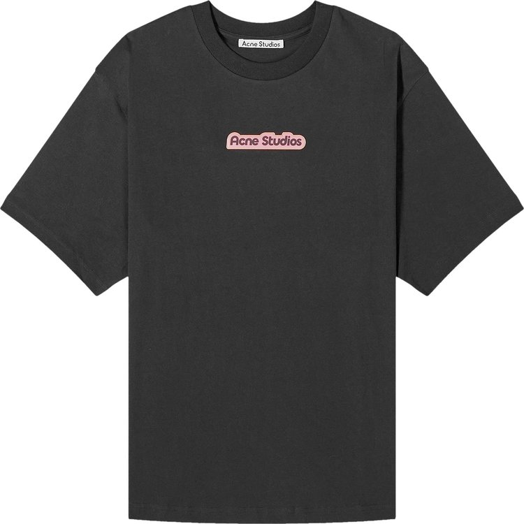 Acne Studios Patch Logo T-Shirt 'Black/Pink'