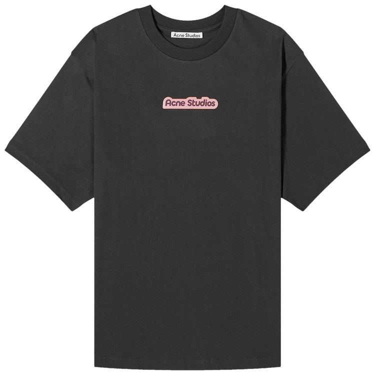 Acne Studios Patch Logo T Shirt BlackPink