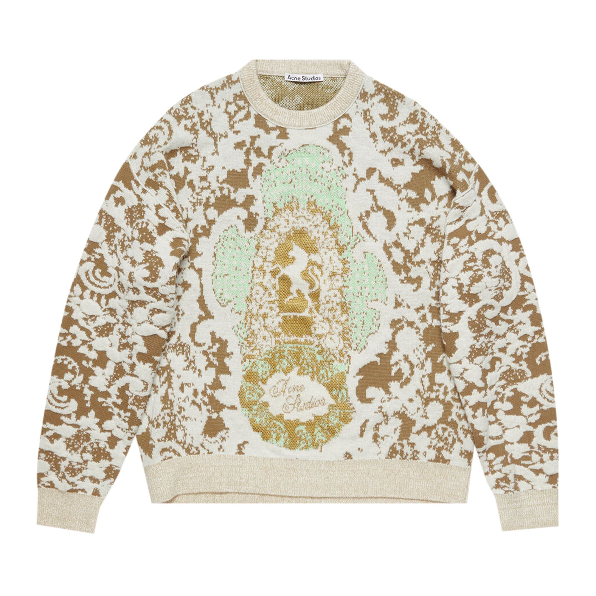 Acne Studios ジャカードパターンニット 新作Acne Studios♢ジャカードウールブレンドラメセーター (Acne