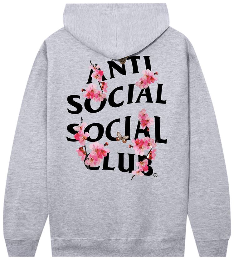Anti Social Social Club Kitten Hoodie Grey
