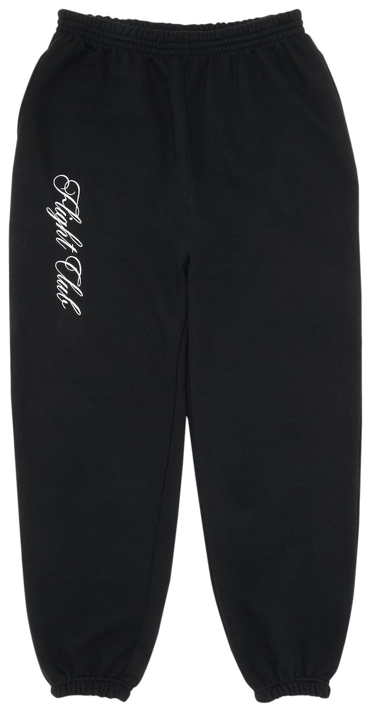 Flight Club Script Sweatpants Black