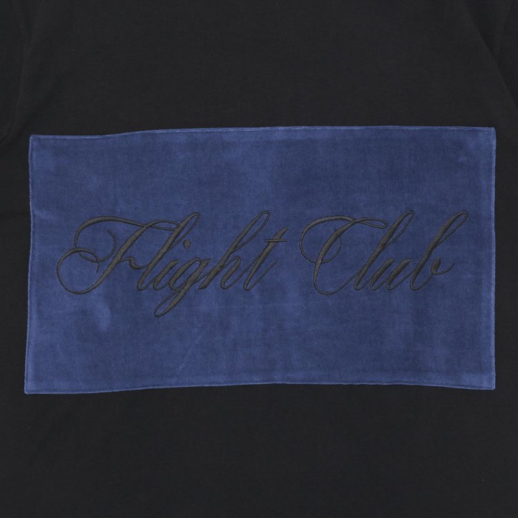 Flight Club Script T Shirt BlackVelour Navy