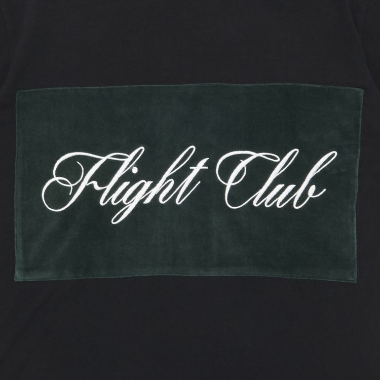 Flight Club Script T Shirt BlackVelour Green