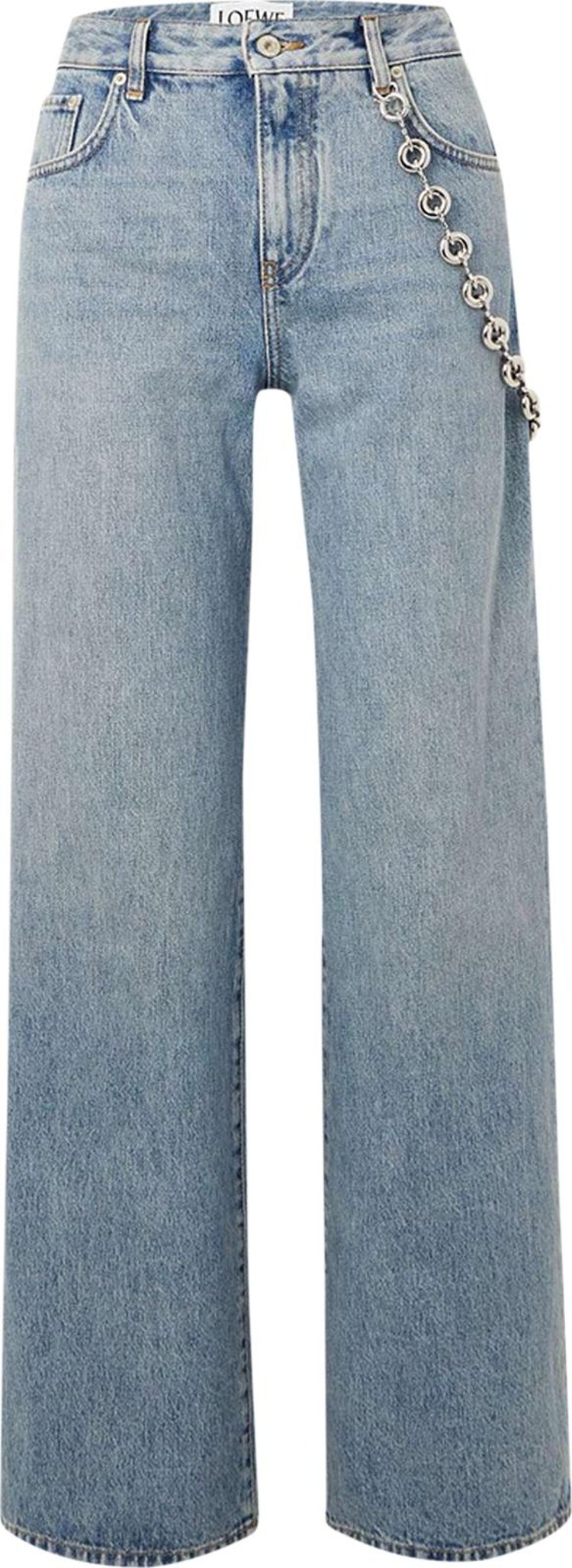 Loewe Chain Jeans 'Washed Denim'