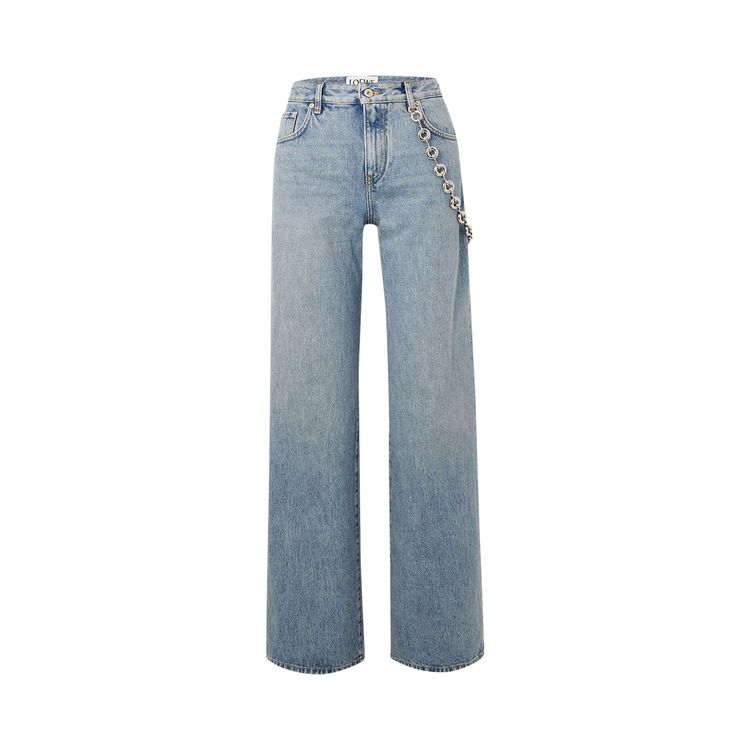 Loewe Chain Jeans 'Washed Denim'