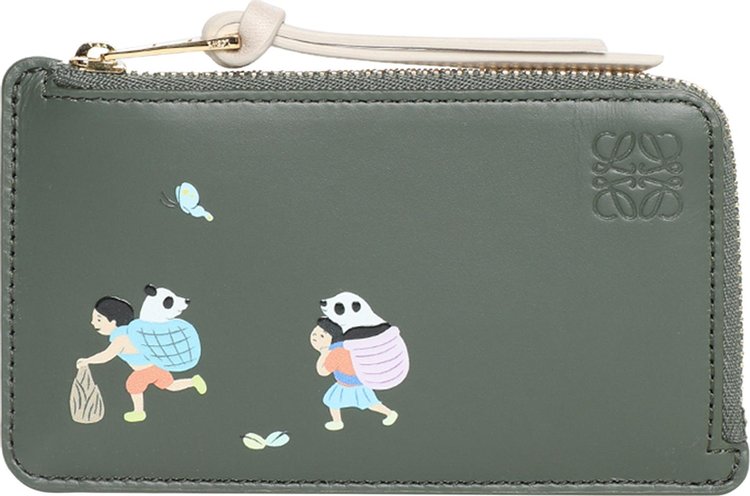 Loewe Panda Cardholder Bottle Green