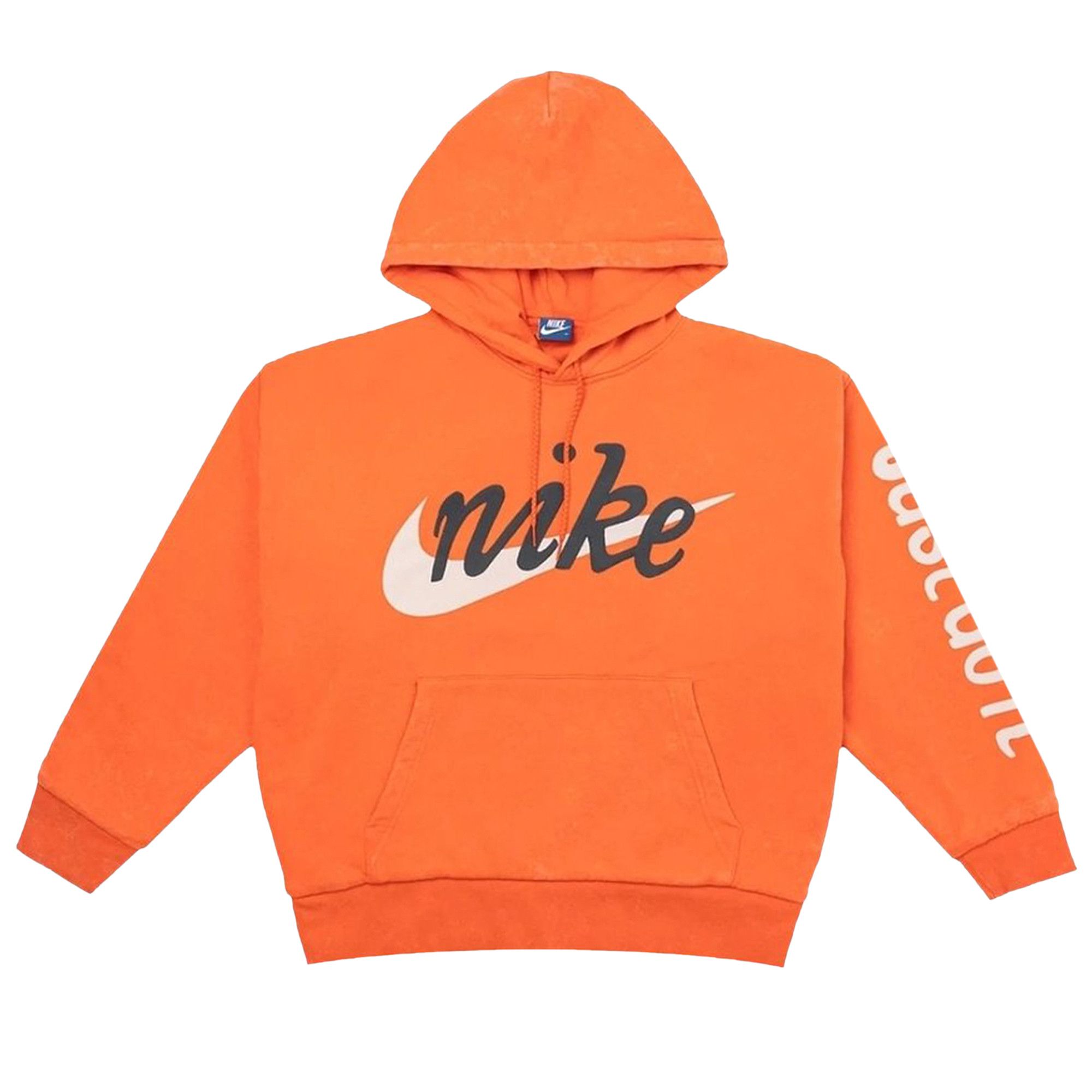 Nike microbrand pullover hoodie orange top