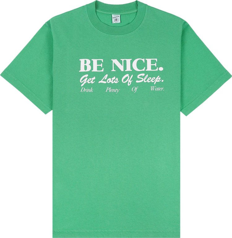 Sporty & Rich Be Nice T-Shirt 'Verde'