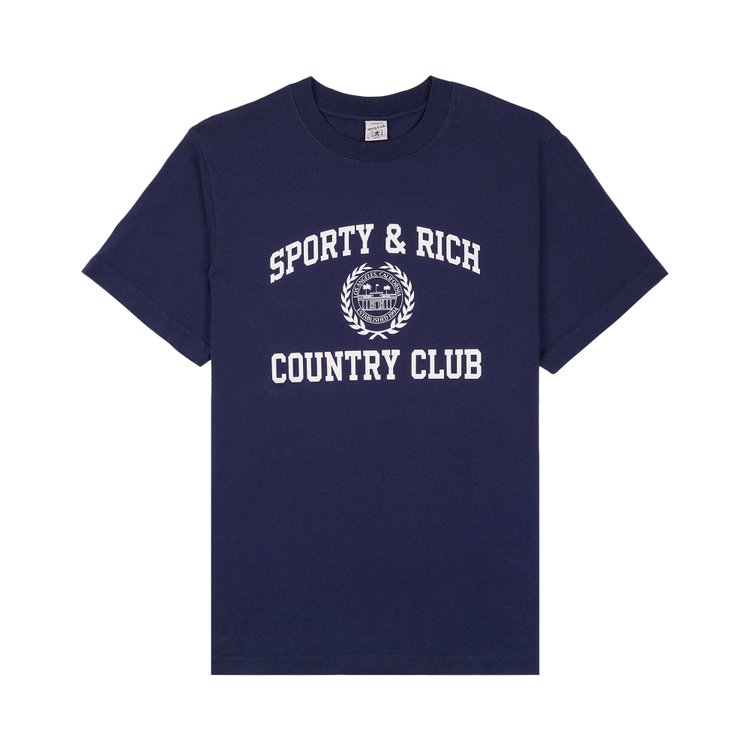 Sporty & Rich SRAC T-Shirt 'White/Navy'