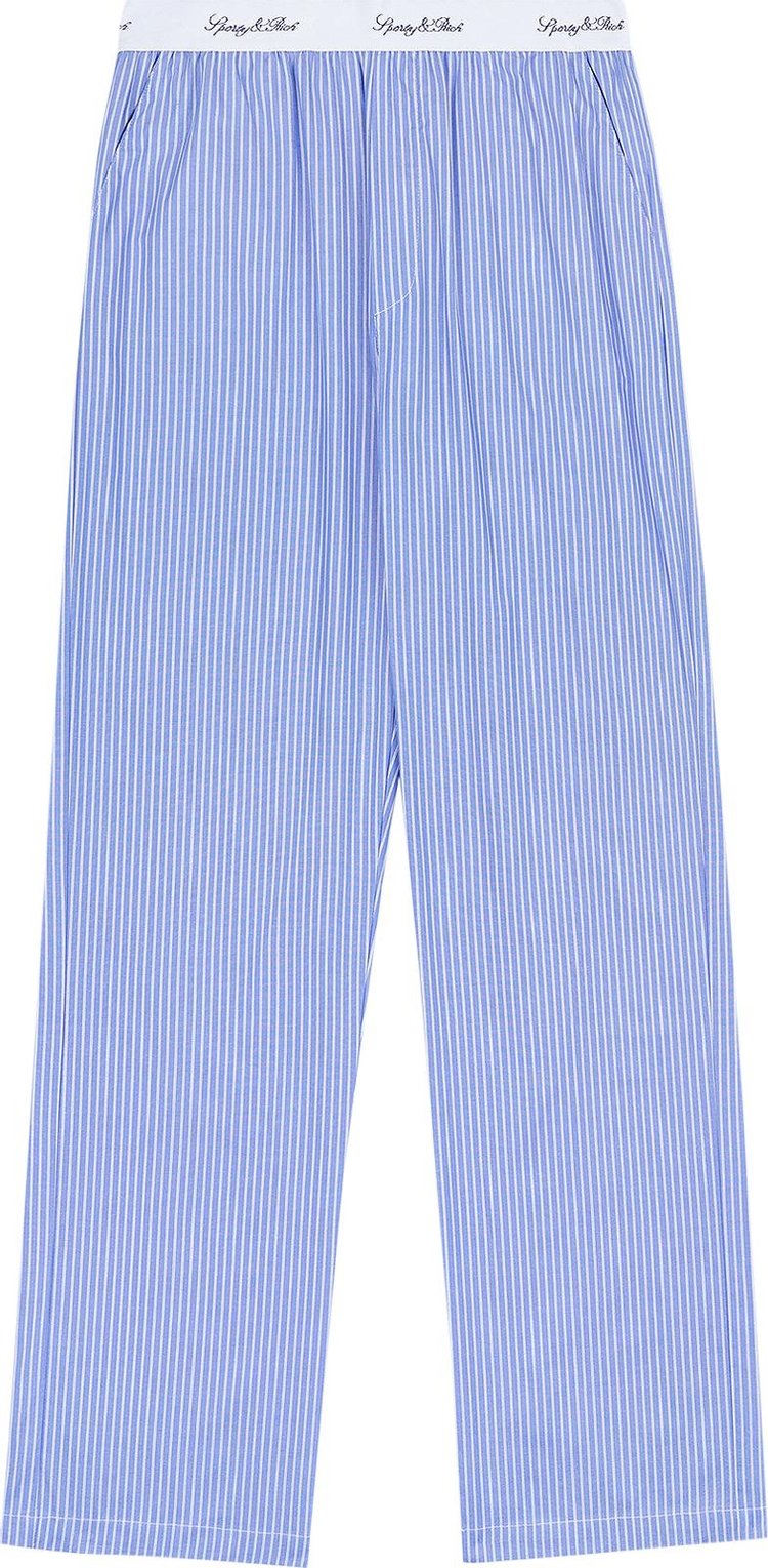 Sporty & Rich Vendome Pyjama Pants 'Blue'