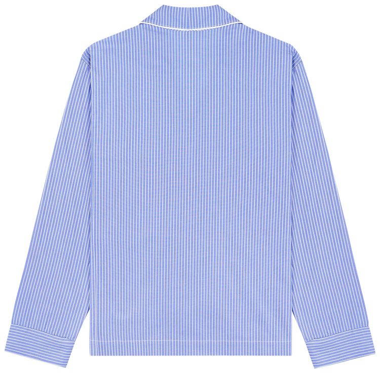Sporty  Rich Vendome Pyjama Shirt Blue StripedWhite