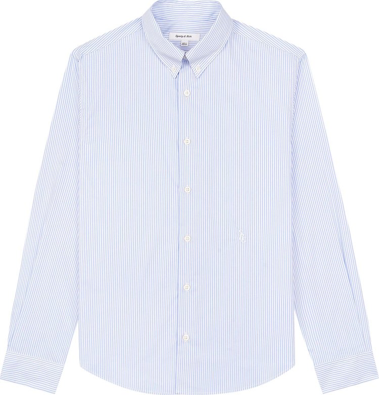 Sporty & Rich SRC Buttondown Shirt 'Light Blue Striped'