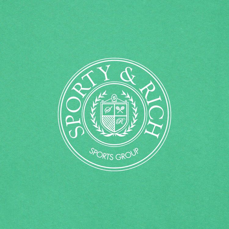 Sporty  Rich Connecticut Crest Disco Short Verde