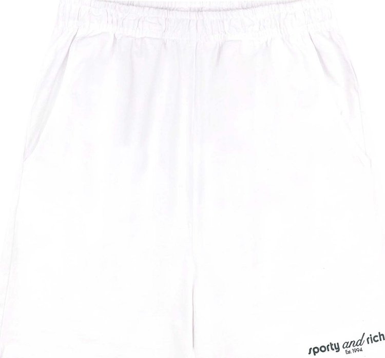 Sporty & Rich Tank Gym Short 'White/Forest'